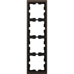 Merten MEG4040-6552 D-Life Metall Rahmen 4-fach Moccametallic 