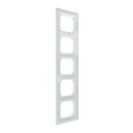Merten MEG4050-2320 Echtglasrahmen 5-fach Kristallweiß M-Plan 