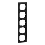 Merten MEG4050-3603 M-Pure-Rahmen 5-fach schwarz matt M-Pure 
