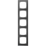 Merten MEG4050-3669 M-Pure Decor-Rahmen 5-fach Schiefer/aluminium M-Pure Decor 