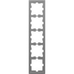 Merten MEG4050-6536 D-Life Rahmen 5-fach Edelstahl 
