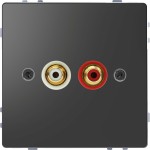 Merten MEG4350-6034 Steckdose für Audio Anschluss Anthrazit System Design 
