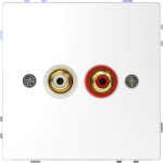 Merten MEG4350-6035 Steckdose für Audio Anschluss Lotosweiß System Design 