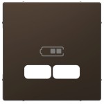 Merten MEG4367-6052 Zentralplatte für USB Ladestation-Einsatz Moccametallic System Design 