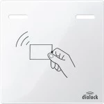 Merten MEG4449-0319 Zentralplatte für Häfele Dialock MertenWT polarweiß glänzend System M 