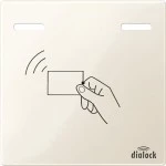 Merten MEG4449-0344 Zentralplatte für Häfele Dialock MertenWT cremeweiß glänzend System M 