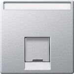 Merten MEG4573-0460 Zentralplatte für Schneider Electric-Connector 1-fach aluminium System M 
