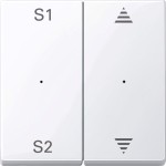 Merten MEG5227-0325 Wippen für Taster-Modul 2-fach (Szene1/2 Auf/Ab) aktivweiß glänzend System M 