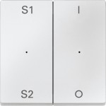 Merten MEG5228-0419 Wippen für Taster-Modul 2-fach (Szene1/2 1/0) polarweiß System M 