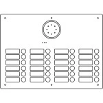 Ritto 1814220 Acero Edelstahl-Türstation Audio 24 Wohnungen Audio Edelstahl 