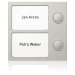 Ritto 1875230 Portier Tastenmodul 2 Wohnungen titan 
