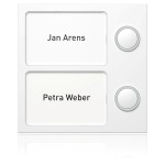 Ritto 1875270 Portier Tastenmodul 2 Wohnungen weiß 