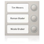 Ritto 1875330 Portier Tastenmodul 3 Wohnungen titan 