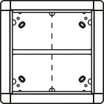 Ritto 1881520 Unterputzrahmen 4 Modulplätze quadratisch silber 