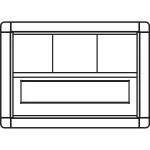 Ritto 1885020 Briefkastenrahmen 1 Wohnung silber 