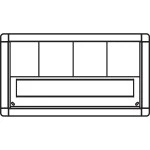 Ritto 1885220 Briefkastenrahmen 1 Wohnung silber 