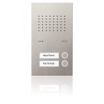 Ritto RGE1810225 Acero pur Edelstahl-Türstation Audio 2 Wohnungen Edelstahl 