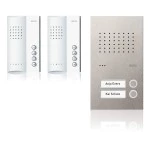 Ritto RGE1818425 Acero pur Audio-Set Freisprechstelle 2 Wohnungen edelstahl/weiß 