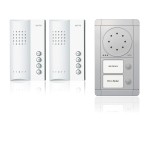 Ritto RGE1891420 Portier Audio Set Freisprechstelle 2 Wohnungen silber/weiß 