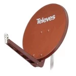 Televes S85QSD-Z QSD-Line Offset Reflektor 85x95cm Ziegelrot 