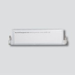 Sonderartikel: Siedle TM511-03W Namensschild mit Kreuzschlitzschrauben Glasklar 200007033-00 