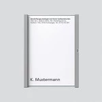 Sonderartikel: Siedle TM611-1,BTM650-1TM Namensschild komplett Titan-Metallic 200029036-00 