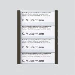 Sonderartikel: Siedle TM612-4,BTM650-04GM Namensschild komplett Graphitbraun-Metallic 200029795-00 