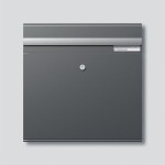 Siedle BKM611-4/4-0DG Briefkasten-Modul mit Einwurfklappe Dunkelgrau-Glimmer 200038873-00 