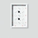 Sonderartikel: Siedle GA612-3/2-0DG Gehäuse-Aufputz Dunkelgrau-Glimmer 200039128-00 