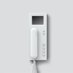 Siedle BTSV850-03W Bus-Telefon Standard mit Farbmonitor Weiß 200040578-00 