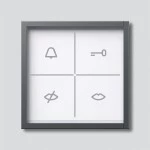 Siedle ZAM670-0DG Zustandsanzeige-Modul Dunkelgrau-Glimmer 200087925-00 