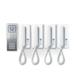 Siedle SETCA812-4E/W Audio-Set Siedle Compact Edelstahl gebürstet 210008741-00 