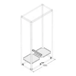 Striebel & John PBWP1030A Bodenblech innenliegend 4-feld breit Tiefe 400mm am Schrank 1STQ001207M0000 