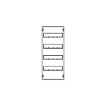 Striebel & John 1V0A Reiheneinbaugeräte-Modul Reihenabstand 125mm 4RE / BH0 1FB 2CPX037591R9999 