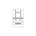 Striebel & John KF421 Zählerwechselplatte mit Zählerkreuz 2CPX038484R9999 