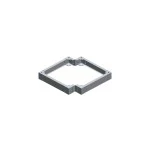 Striebel & John RSRE8 Sockelrahmen für Eckfeld Tiefe 800 mm für TriLine für den Innen 2CPX045908R9999 