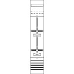 Striebel & John FD19D Zählerfeld ohne Verdrahtung mit Dreipunkt-Befestigung 9RE 2CPX054038R9999 