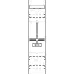 Striebel & John FD17H Zählerfeld ohne Verdrahtung mit Dreipunkt-Befestigung 7RE 2CPX054040R9999 