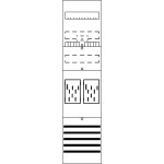 Striebel & John BF17F11 Zählerfeld 7RE 1Z1R vorverdrahtet mit BKE-I 2CPX054102R9999 