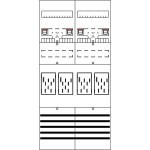 Striebel & John BF27T4 Zählerfeld 7RE 4Z vorverdrahtet mit BKE-I 2CPX054129R9999 
