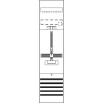 Striebel & John DF17C1 Zählerfeld 7RE 1Z vorverdrahtet mit Zählerkreuz 2CPX054148R9999 