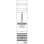 Striebel & John DF17AA Zählerfeld 7RE 1S vorverdrahtet mit Zählerkreuz 2CPX054176R9999 