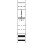 Striebel & John FD19XM3 Zählerfeld ohne Verdrahtung mit Dreipunkt-Befestigung 9RE 2CPX054195R9999 