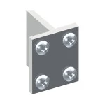 Striebel & John ZX66P4 Geräteträger-Verbinder 4 Stück 2CPX062562R9999 