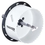 Kaiser 1087-86 Werkzeug Bi-Metall-Fräser Ø 86 mm mit Randversenker mit Zentrierbohrer für 10 mm Bohrfutter 