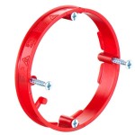 Kaiser 1155-71 Unterputz Putzausgleich-Ring h=12 mm Schraubabstand 67 mm mit Geräteschrauben 10 Stück 