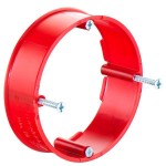 Kaiser 1155-72 Unterputz Putzausgleich-Ring h=24 mm Schraubabstand 67 mm mit Geräteschrauben 
