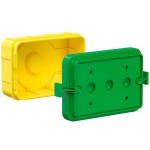 Kaiser 1200-00 Betonbau Gerätedose für italienische und amerikanische Norm Einbauöffnung 60 x 90 mm Tiefe 55 mm 