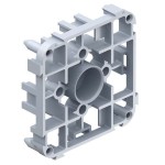Kaiser 1210-02 Betonbau Gegenlager für Stützelement Ø 20 mm für Nagelbefestigung 