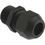 Kaiser 1545.50.1.38 Kabelverschraubung Syntec Kst. M50x1.5 Kabel Ø 28.0-38.0mm (UL 28.0-28.0mm) schwarz RAL 9005 langes Gewinde 5 Stück 